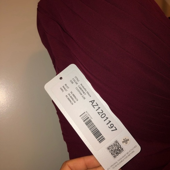 ISO Azazie Mathilda Bridesmaid Dress in Cabernet - Picture 2 of 8